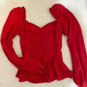 Beautiful red top size 4